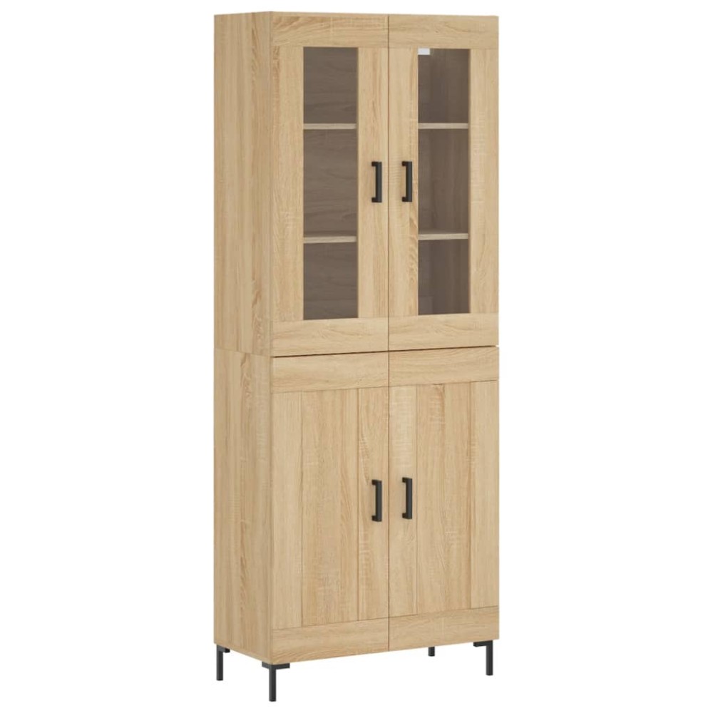 vidaXL Dulap înalt, stejar sonoma, 69,5x34x180 cm, lemn compozit