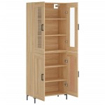 vidaXL Dulap înalt, stejar sonoma, 69,5x34x180 cm, lemn compozit