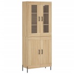 vidaXL Dulap înalt, stejar sonoma, 69,5x34x180 cm, lemn compozit