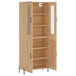 vidaXL Dulap înalt, stejar sonoma, 69,5x34x180 cm, lemn compozit