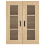 vidaXL Dulap înalt, stejar sonoma, 69,5x34x180 cm, lemn compozit