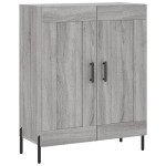 vidaXL Dulap înalt, gri sonoma, 69,5x34x180 cm, lemn compozit