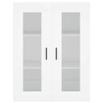 vidaXL Dulap înalt, alb, 69,5x34x180 cm, lemn compozit