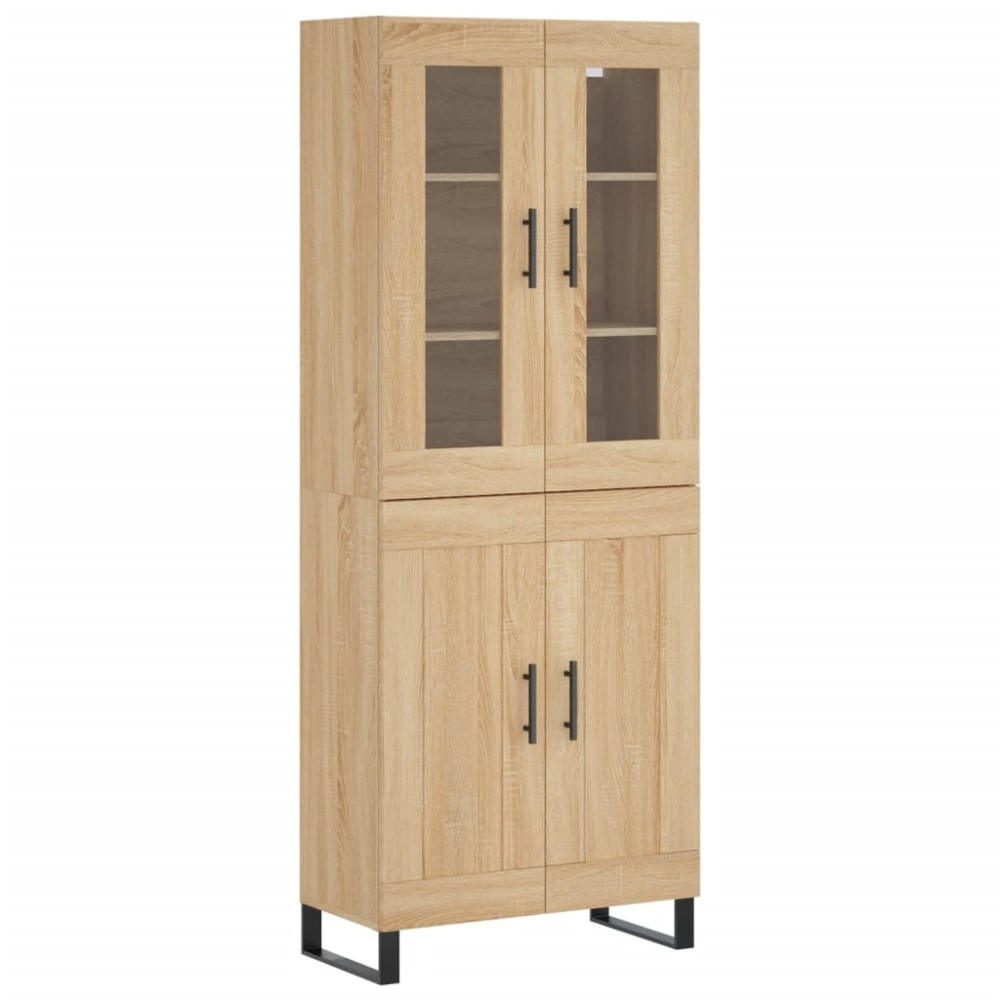vidaXL Dulap înalt, stejar sonoma, 69,5x34x180 cm, lemn compozit