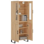 vidaXL Dulap înalt, stejar sonoma, 69,5x34x180 cm, lemn compozit vidaXL Dulap înalt, stejar sonoma, 69,5x34x180 cm, lemn compozit