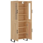 vidaXL Dulap înalt, stejar sonoma, 69,5x34x180 cm, lemn compozit vidaXL Dulap înalt, stejar sonoma, 69,5x34x180 cm, lemn compozit