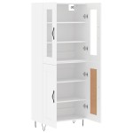 vidaXL Dulap înalt, alb, 69,5x34x180 cm, lemn compozit vidaXL Dulap înalt, alb, 69,5x34x180 cm, lemn compozit
