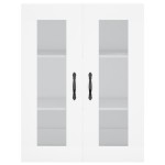 vidaXL Dulap înalt, alb, 69,5x34x180 cm, lemn compozit vidaXL Dulap înalt, alb, 69,5x34x180 cm, lemn compozit