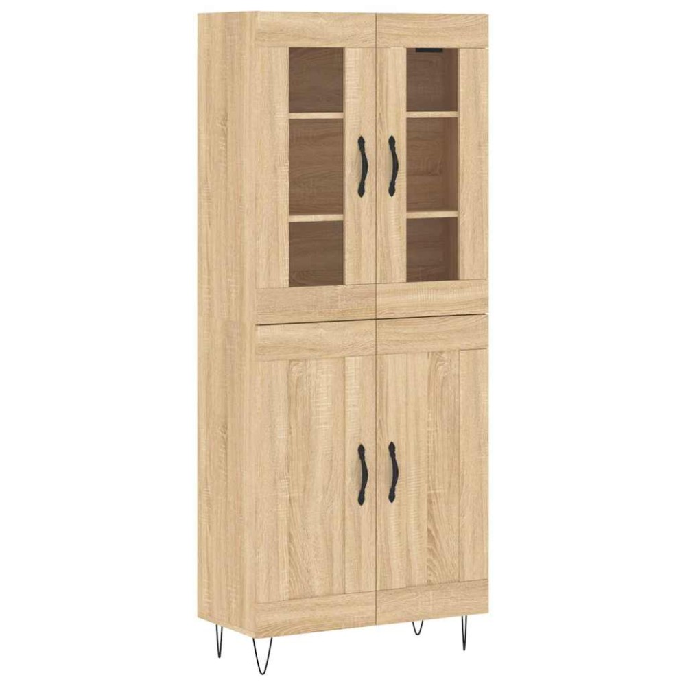 vidaXL Dulap înalt, stejar sonoma, 69,5x34x180 cm, lemn compozit