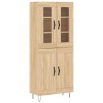 vidaXL Dulap înalt, stejar sonoma, 69,5x34x180 cm, lemn compozit vidaXL Dulap înalt, stejar sonoma, 69,5x34x180 cm, lemn compozit