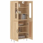 vidaXL Dulap înalt, stejar sonoma, 69,5x34x180 cm, lemn compozit vidaXL Dulap înalt, stejar sonoma, 69,5x34x180 cm, lemn compozit