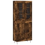 vidaXL Dulap înalt, stejar fumuriu, 69,5x34x180, lemn compozit vidaXL Dulap înalt, stejar fumuriu, 69,5x34x180, lemn compozit