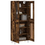 vidaXL Dulap înalt, stejar fumuriu, 69,5x34x180, lemn compozit vidaXL Dulap înalt, stejar fumuriu, 69,5x34x180, lemn compozit