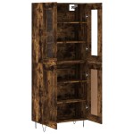 vidaXL Dulap înalt, stejar fumuriu, 69,5x34x180, lemn compozit vidaXL Dulap înalt, stejar fumuriu, 69,5x34x180, lemn compozit