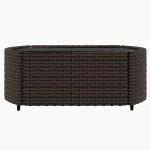 vidaXL Set mobilier de grădină cu perne, 3 piese, maro, poliratan vidaXL Set mobilier de grădină cu perne, 3 piese, maro, poliratan
