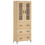 vidaXL Dulap înalt, stejar sonoma, 69,5x34x180 cm, lemn compozit vidaXL Dulap înalt, stejar sonoma, 69,5x34x180 cm, lemn compozit