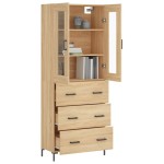 vidaXL Dulap înalt, stejar sonoma, 69,5x34x180 cm, lemn compozit vidaXL Dulap înalt, stejar sonoma, 69,5x34x180 cm, lemn compozit