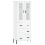 vidaXL Dulap înalt, alb, 69,5x34x180 cm, lemn compozit