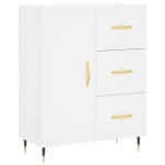 vidaXL Dulap înalt, alb, 69,5x34x180 cm, lemn compozit