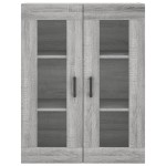 vidaXL Dulap înalt, gri sonoma, 69,5x34x180 cm, lemn compozit