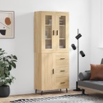 vidaXL Dulap înalt, stejar sonoma, 69,5x34x180 cm, lemn compozit vidaXL Dulap înalt, stejar sonoma, 69,5x34x180 cm, lemn compozit