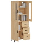 vidaXL Dulap înalt, stejar sonoma, 69,5x34x180 cm, lemn compozit vidaXL Dulap înalt, stejar sonoma, 69,5x34x180 cm, lemn compozit