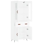 vidaXL Dulap înalt, alb, 69,5x34x180 cm, lemn compozit