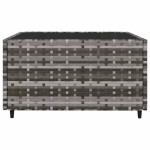 vidaXL Set mobilier de grădină cu perne, 3 piese, gri, poliratan vidaXL Set mobilier de grădină cu perne, 3 piese, gri, poliratan