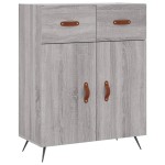 vidaXL Dulap înalt, gri sonoma, 69,5x34x180 cm, lemn compozit
