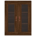 vidaXL Dulap înalt, stejar maro, 69,5x34x180 cm, lemn compozit