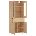 vidaXL Dulap înalt, stejar sonoma, 69,5x34x180 cm, lemn compozit vidaXL Dulap înalt, stejar sonoma, 69,5x34x180 cm, lemn compozit
