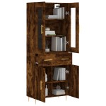 vidaXL Dulap înalt, stejar fumuriu, 69,5x34x180, lemn compozit vidaXL Dulap înalt, stejar fumuriu, 69,5x34x180, lemn compozit