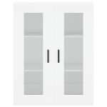 vidaXL Dulap înalt, alb, 69,5x34x180 cm, lemn compozit