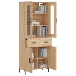 vidaXL Dulap înalt, stejar sonoma, 69,5x34x180 cm, lemn compozit