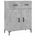vidaXL Dulap înalt, gri beton, 69,5x34x180, lemn compozit