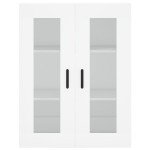 vidaXL Dulap înalt, alb, 69,5x34x180 cm, lemn compozit