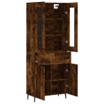 vidaXL Dulap înalt, stejar fumuriu, 69,5x34x180, lemn compozit vidaXL Dulap înalt, stejar fumuriu, 69,5x34x180, lemn compozit