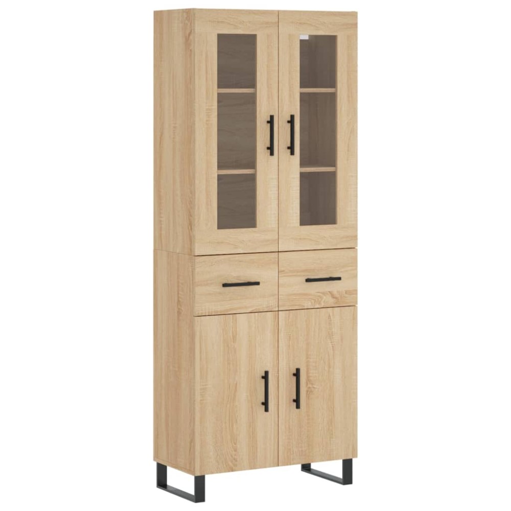 vidaXL Dulap înalt, stejar sonoma, 69,5x34x180 cm, lemn compozit