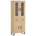 vidaXL Dulap înalt, stejar sonoma, 69,5x34x180 cm, lemn compozit