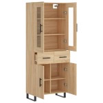 vidaXL Dulap înalt, stejar sonoma, 69,5x34x180 cm, lemn compozit