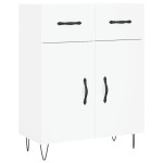 vidaXL Dulap înalt, alb, 69,5x34x180 cm, lemn compozit
