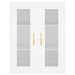 vidaXL Dulap înalt, alb, 69,5x34x180 cm, lemn compozit