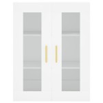 vidaXL Dulap înalt, alb, 69,5x34x180 cm, lemn compozit