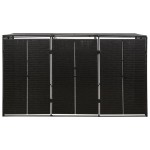 vidaXL Magazie de pubele triplă, negru, 207x80x117 cm, poliratan vidaXL Magazie de pubele triplă, negru, 207x80x117 cm, poliratan