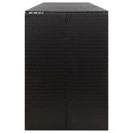 vidaXL Magazie de pubele cvadruplă, negru, 274x80x117 cm, poliratan vidaXL Magazie de pubele cvadruplă, negru, 274x80x117 cm, poliratan