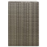 vidaXL Magazie de pubelă cu roți, gri, 70x80x117 cm, poliratan vidaXL Magazie de pubelă cu roți, gri, 70x80x117 cm, poliratan