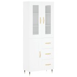 vidaXL Dulap înalt, alb, 69,5x34x180 cm, lemn compozit