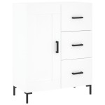 vidaXL Dulap înalt, alb, 69,5x34x180 cm, lemn compozit
