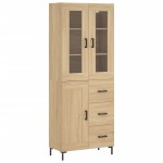 vidaXL Dulap înalt, stejar sonoma, 69,5x34x180 cm, lemn compozit
