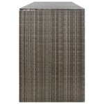 vidaXL Magazie de pubele cvadruplă, gri, 274x80x117 cm, poliratan vidaXL Magazie de pubele cvadruplă, gri, 274x80x117 cm, poliratan